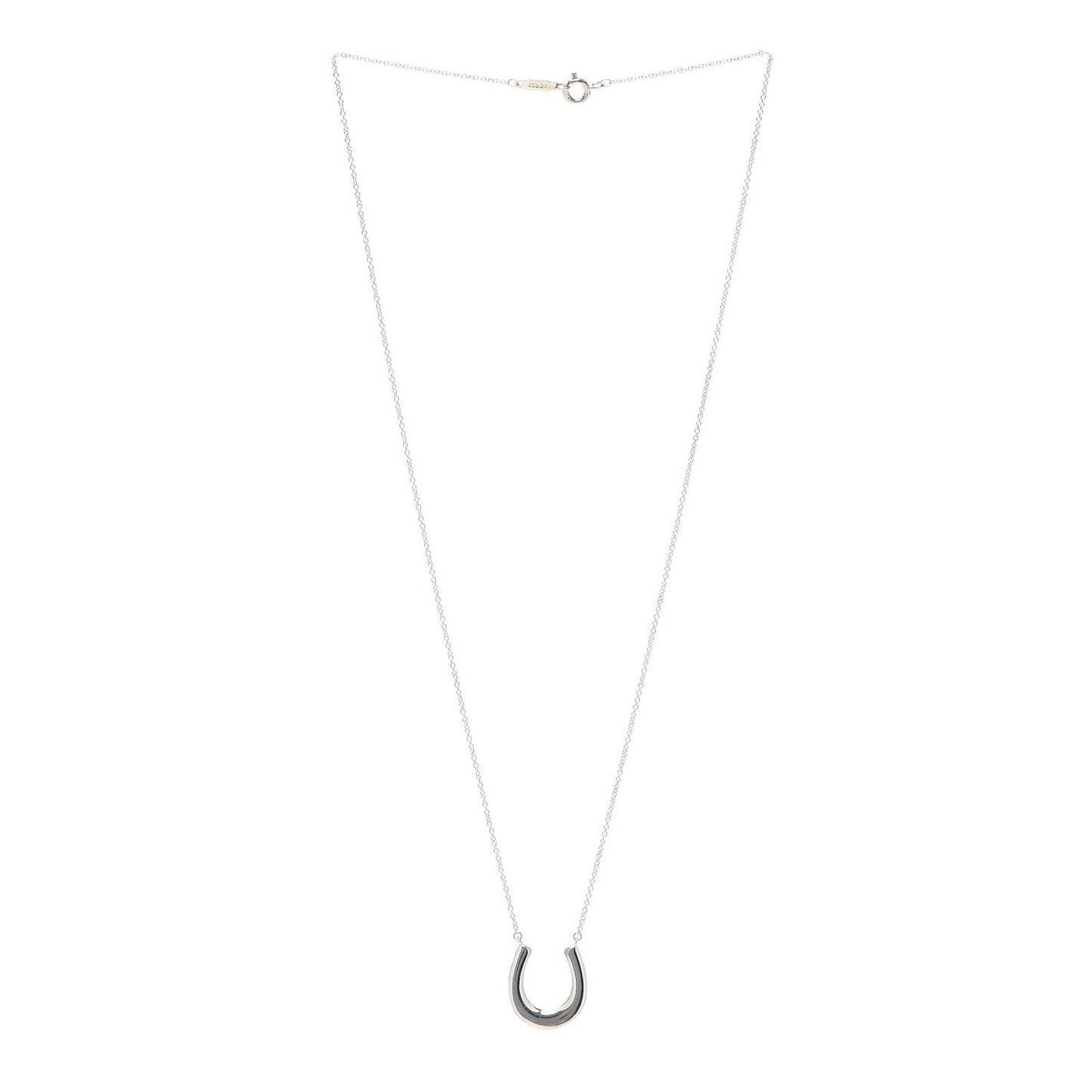 Sterling Silver 1837 Horseshoe Pendant Necklace