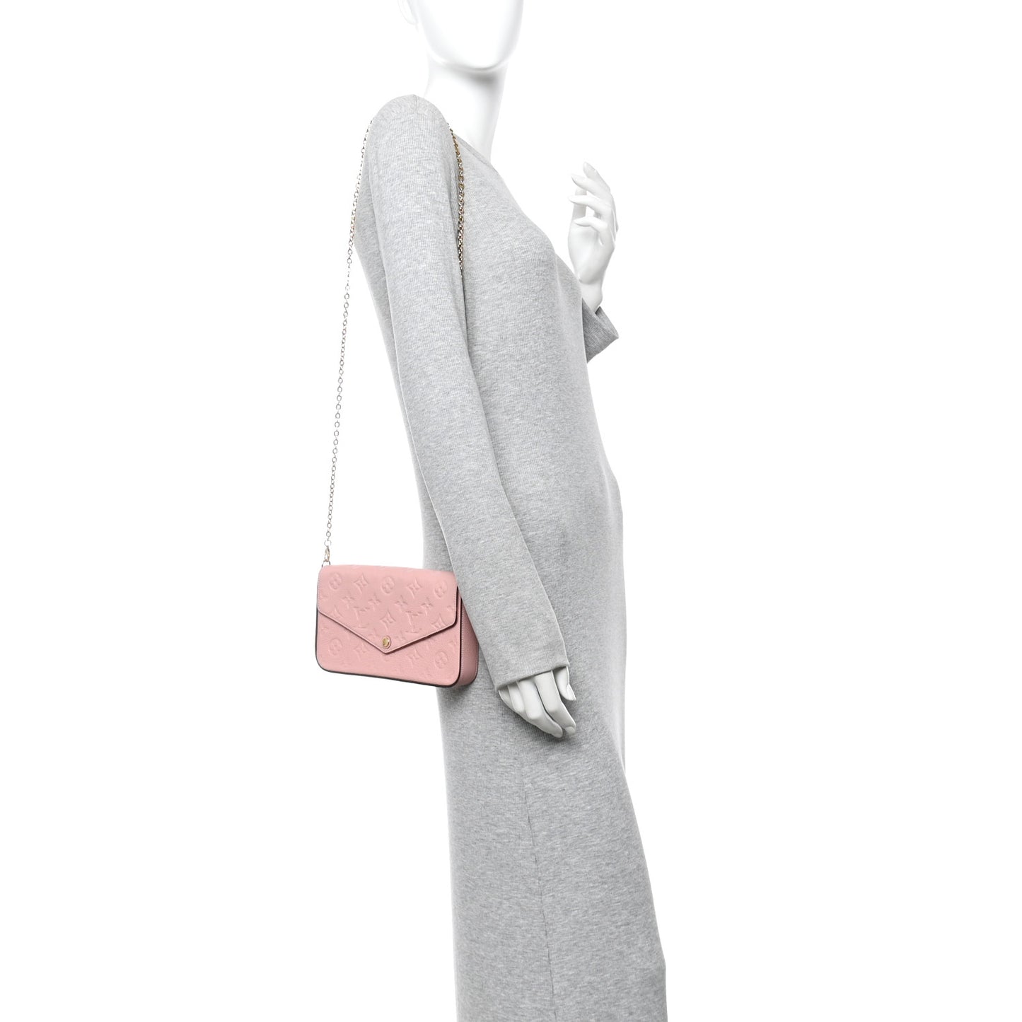 Empreinte Pochette Felicie Chain Wallet Rose Poudre