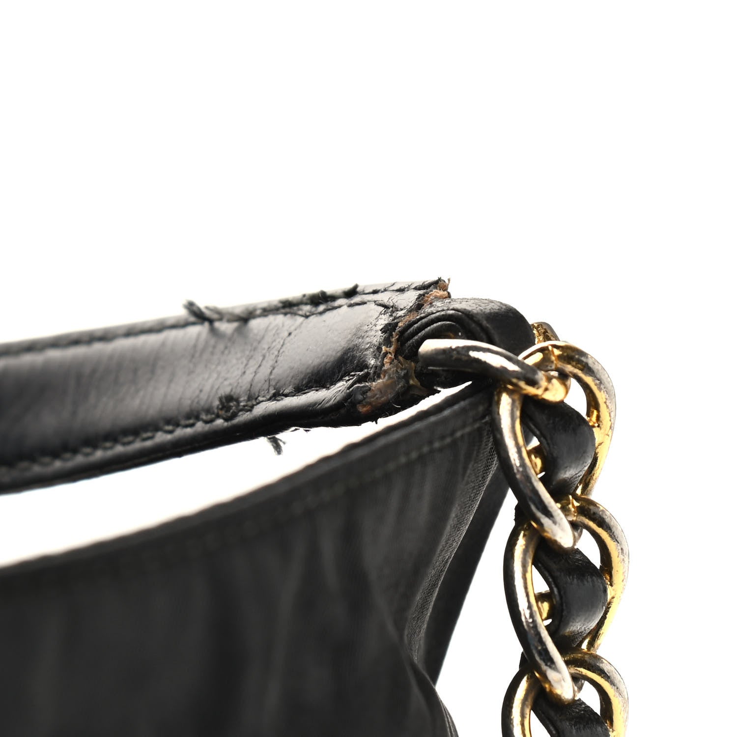 Prada Tessuto Nylon Chain Shoulder Bag Black 10 of 12