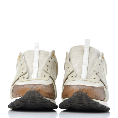 Louis Vuitton Suede Reverse Monogram Run Away Sneakers 37 White 2 of 24