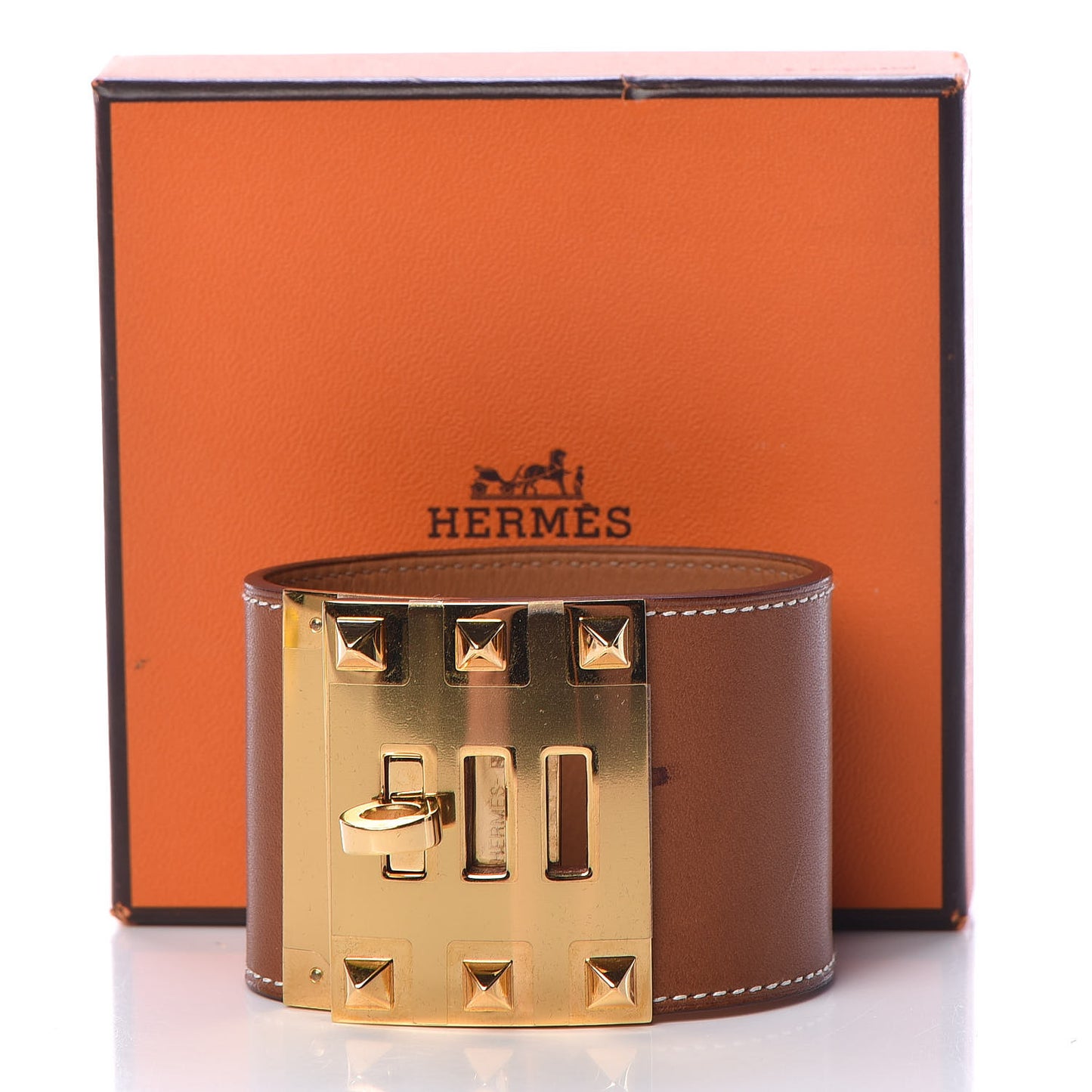 Barenia Kelly Extreme Dog Bracelet S Fauve