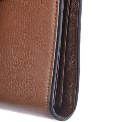 Gucci Cellarius Calfskin GG Marmont Chain Wallet Nut Brown 10 of 11