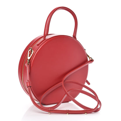 Mansur Gavriel Calfskin Circle Crossbody Bag Flamma 3 of 9