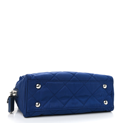 Prada Nylon Tessuto Impuntu Quilted Shoulder Bag Bluette 4 of 10