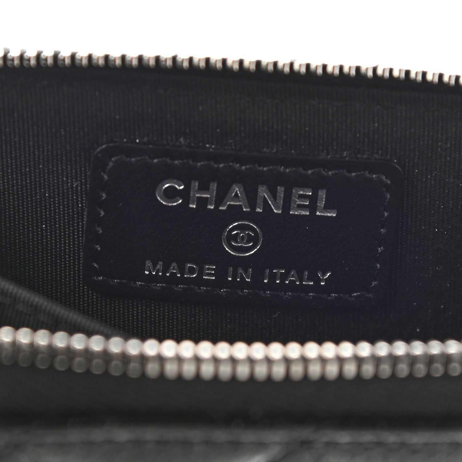 Chanel Caviar Quilted Incognito Zip Coin Purse Black 6 of 8