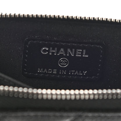 Chanel Caviar Quilted Incognito Zip Coin Purse Black 6 of 8