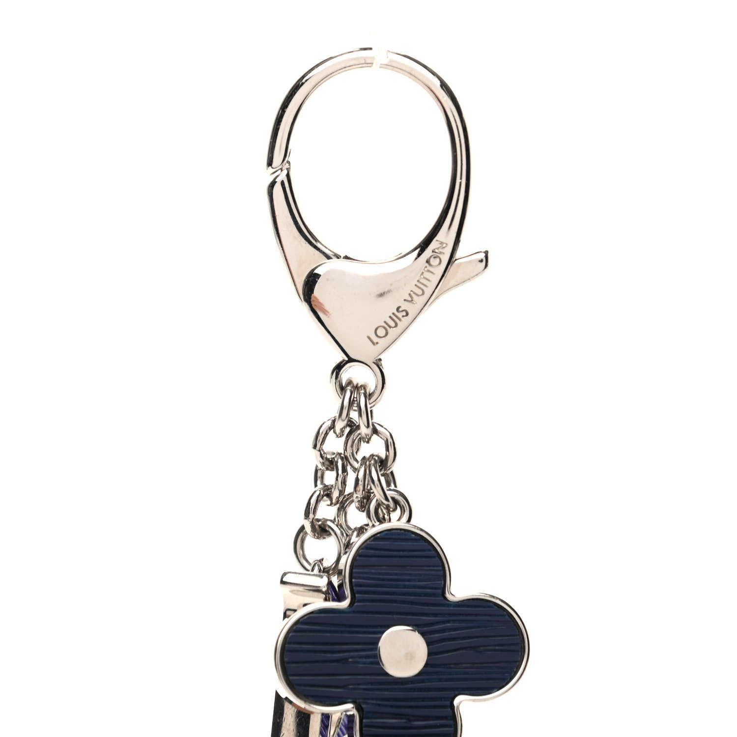 Louis Vuitton Fleur d'Epi Bag Charm Figue Fuchsia Indigo 3 of 3