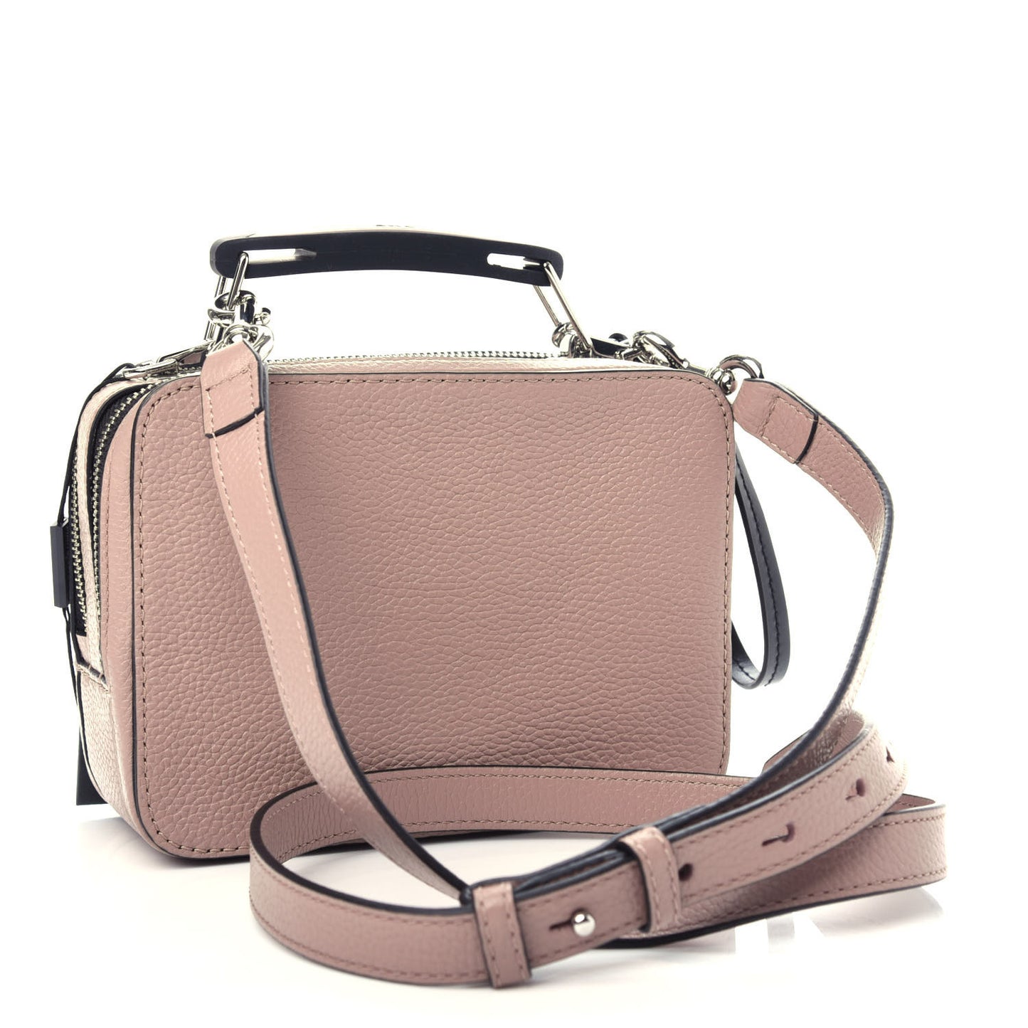 Calfskin Mini The Textured Box Bag Pink