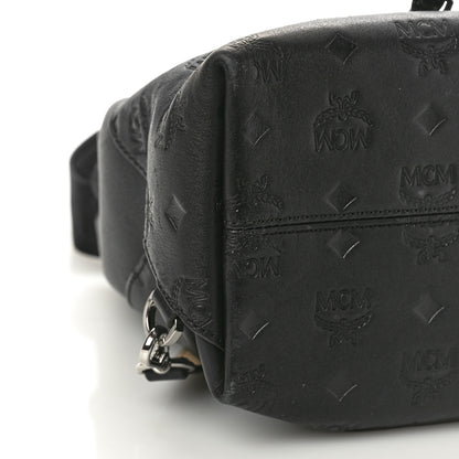 MCM Calfskin Ottomar Monogram Essential Backpack Black 8 of 10