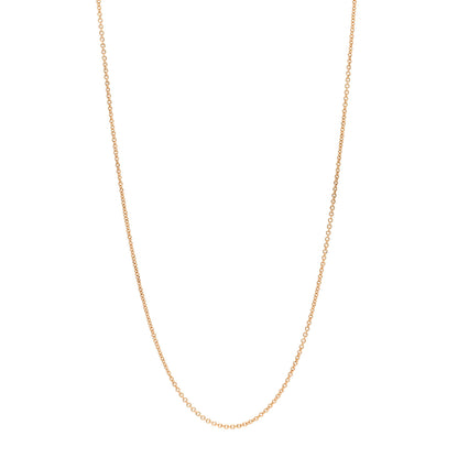Tiffany 18K Rose Gold Chain Necklace 18" 1 of 4
