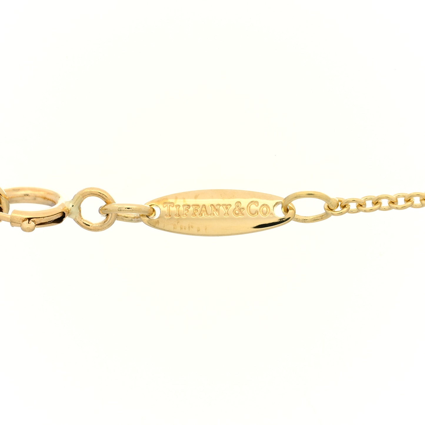 18K Yellow Gold 15mm Elsa Peretti Teardrop Pendant Necklace