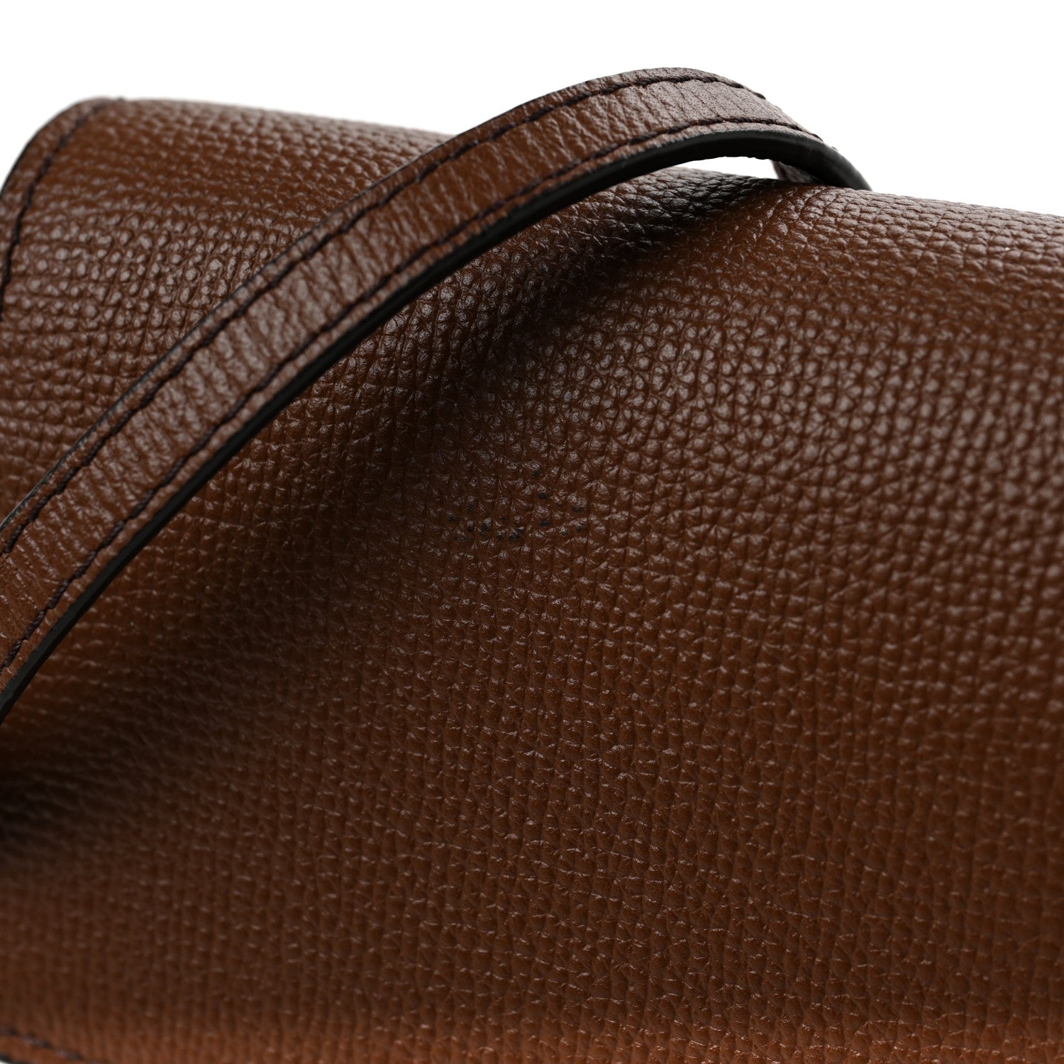 Burberry Derby Calfskin House Check Henley Wallet On Chain Tan 10 of 10