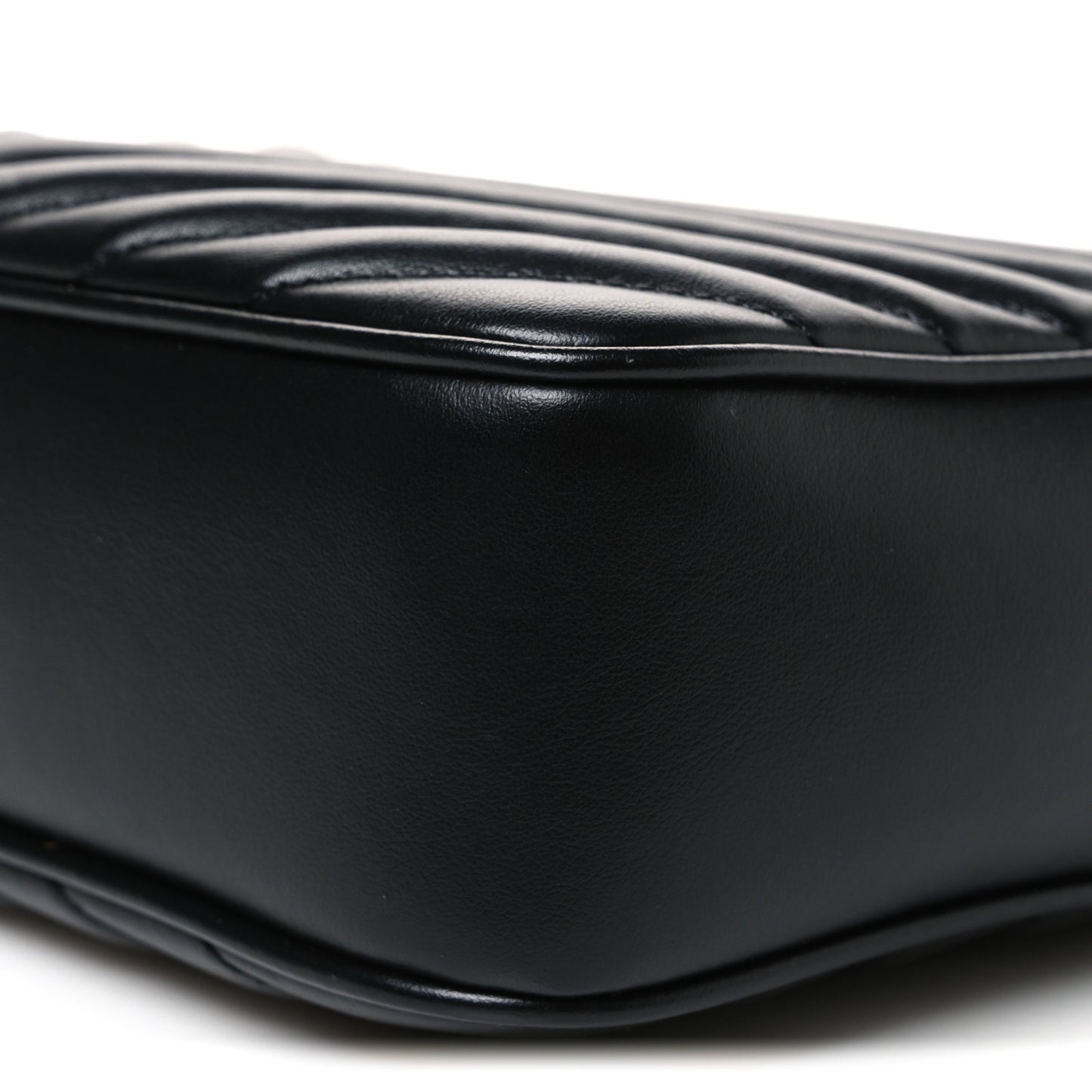 Calfskin Matelasse Monogram Lou Camera Bag Black