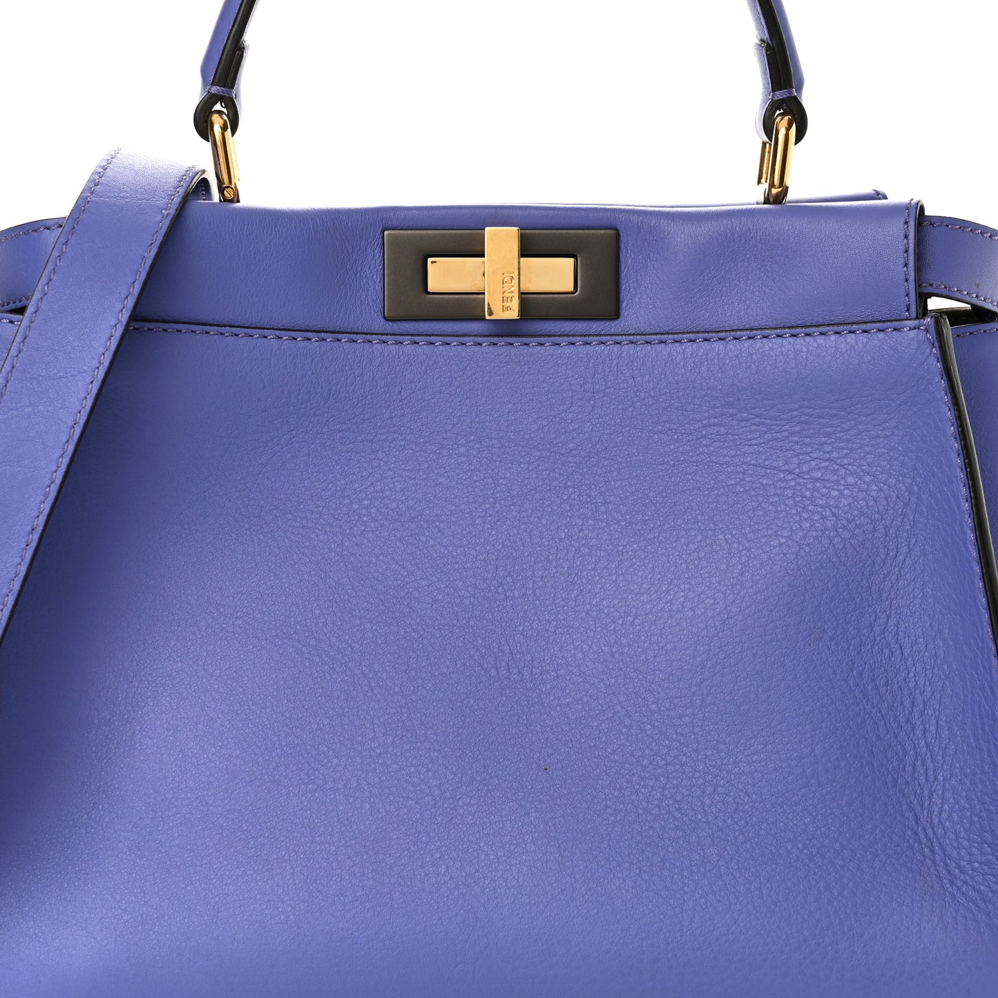 Vitello Seta Medium Peekaboo Iconic Satchel Viola Cassis