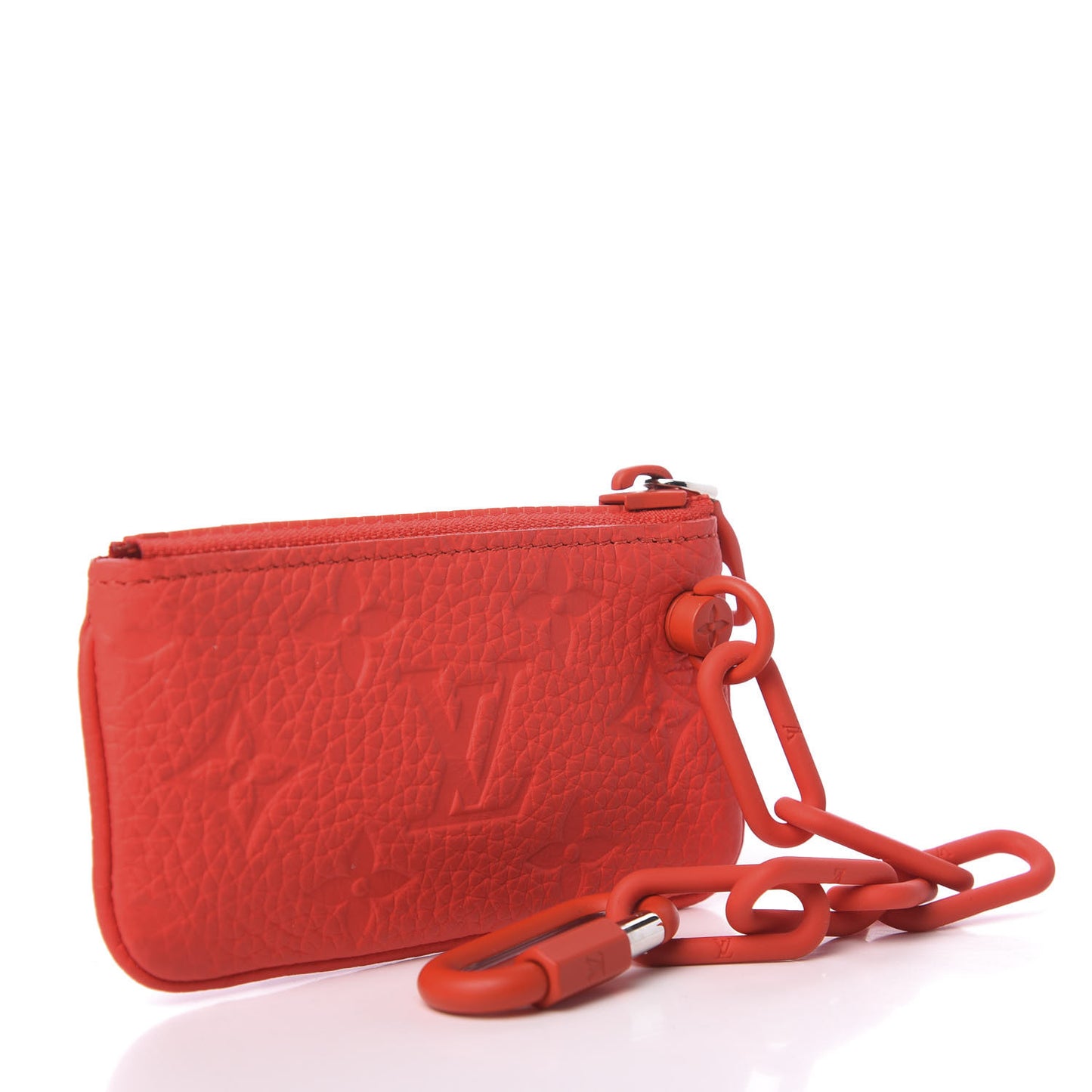 Taurillon Monogram Key Pouch Red