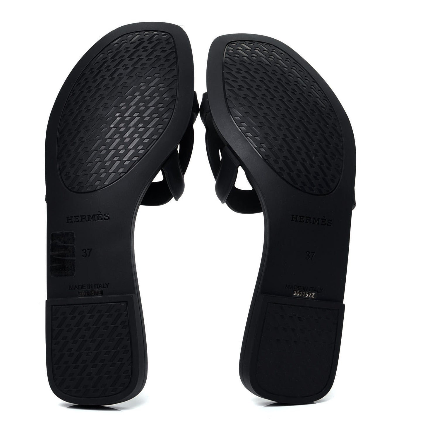 Rubber Aloha Sandals 37 Black