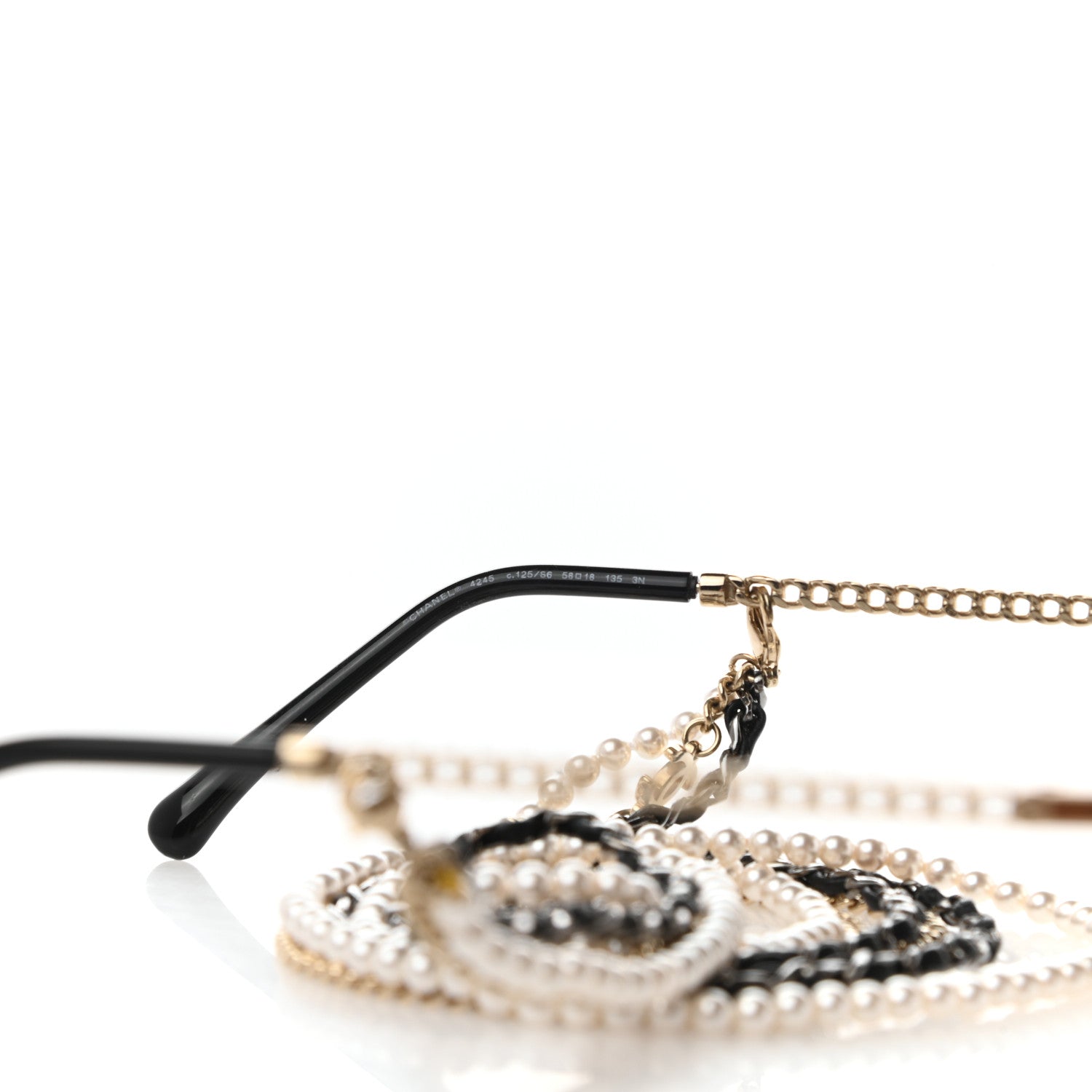 Chanel Round Chain Sunglasses 4245 Gold 5 of 8