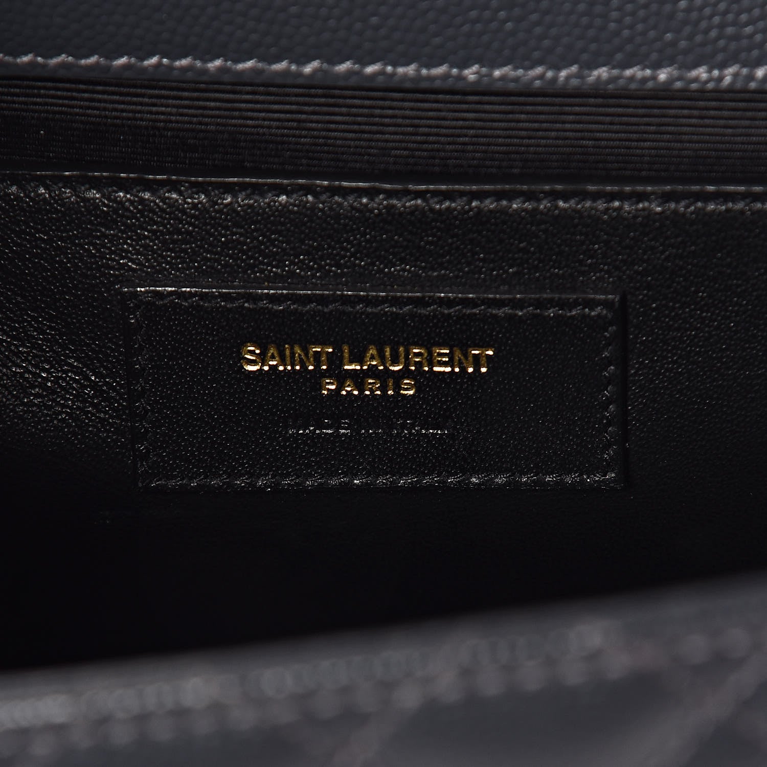 Saint Laurent Grain De Poudre Textured Mixed Matelasse Triquilt Medium Monogram Satchel Dark Smog 6 of 10