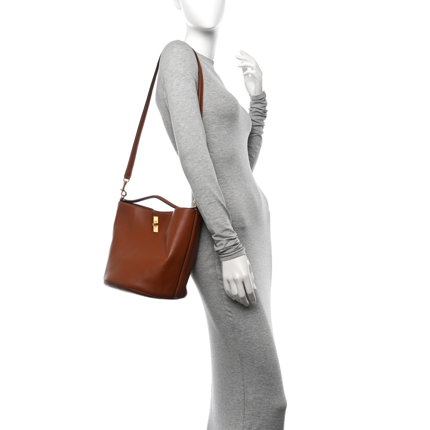 Smooth Calfskin Bucket 16 Bag Tan