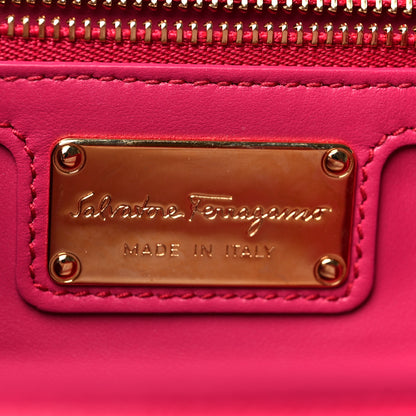 Salvatore Ferragamo Printed Calfskin Ginny Shoulder Bag Begonia 6 of 11