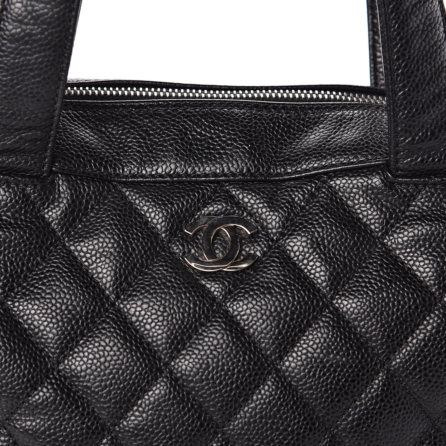 Chanel Caviar Quilted Bowler Black 12 of 12