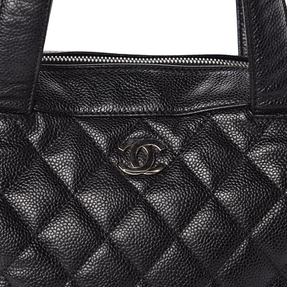 Chanel Caviar Quilted Bowler Black 12 of 12