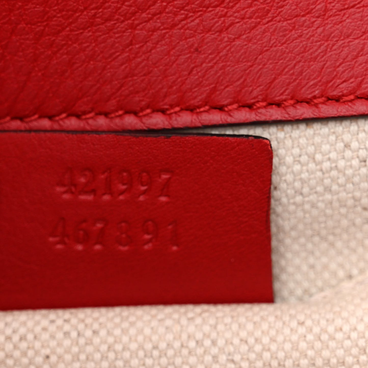 Calfskin Medium Cat Lock Top Handle Bag Red