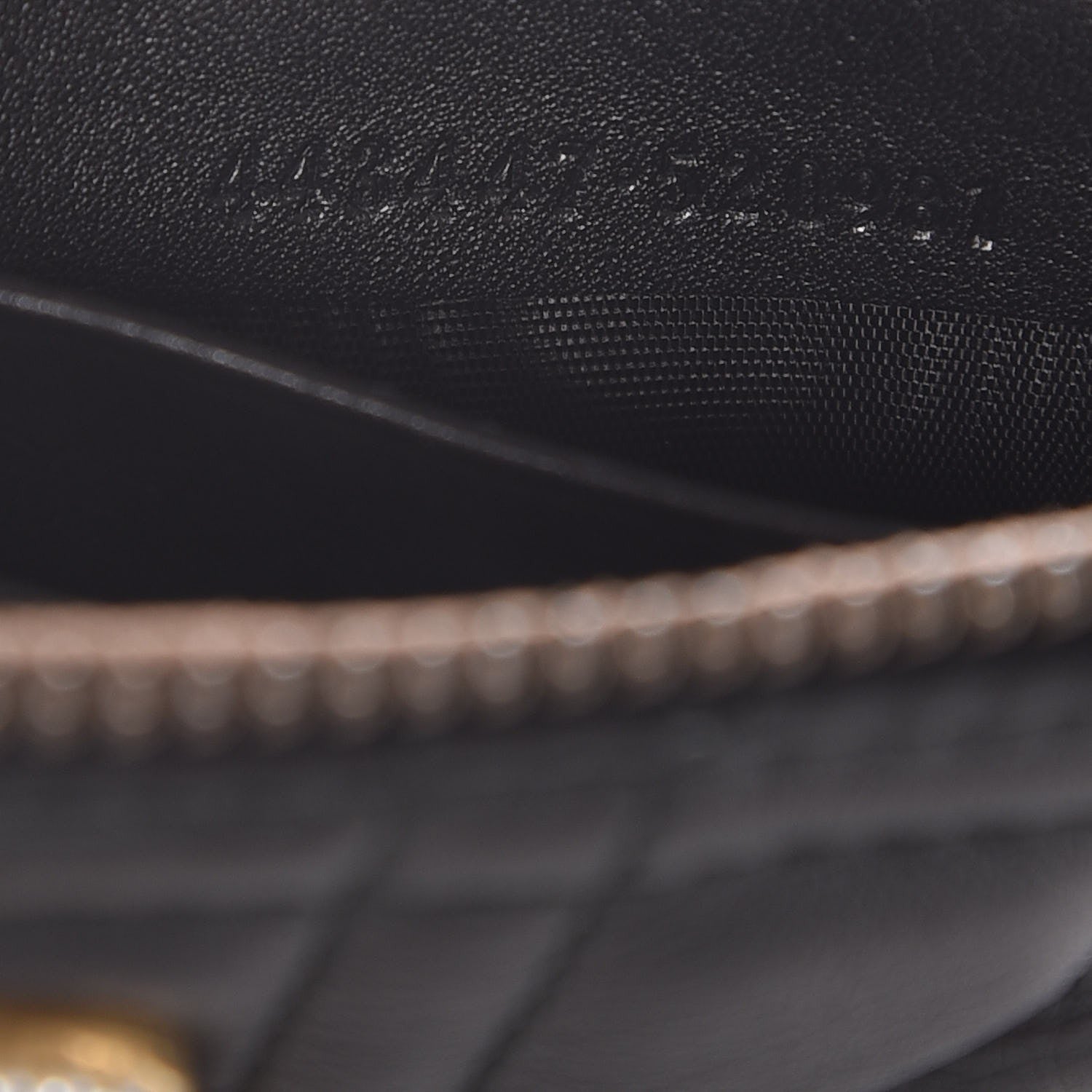 Gucci Calfskin Matelasse Mini Pearly GG Marmont Chain Bag Black 7 of 9