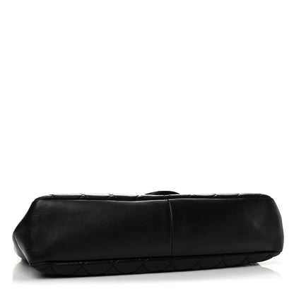 Chanel Lambskin Quilted Jumbo Coco Rain Flap Black 4 of 12