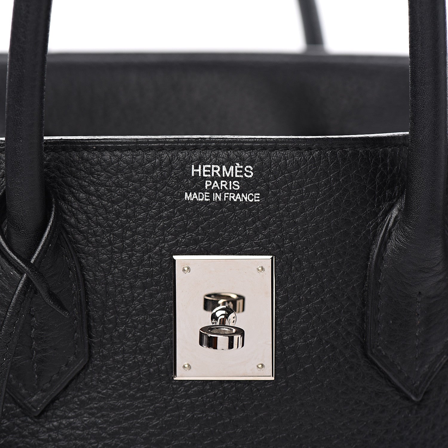 Hermes Taurillon Clemence Birkin 35 Black 10 of 32