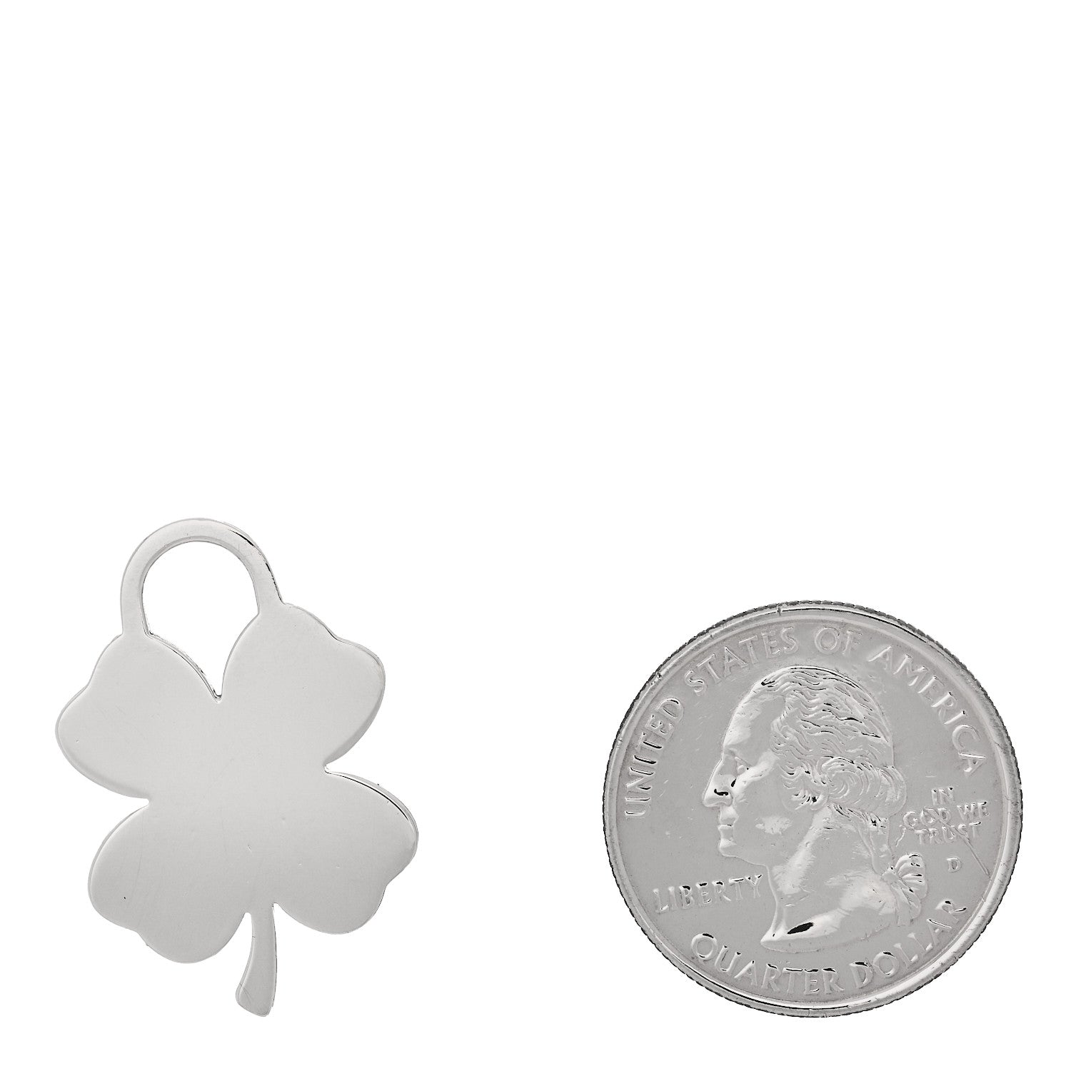 Tiffany Sterling Silver Clover Charm 2 of 5