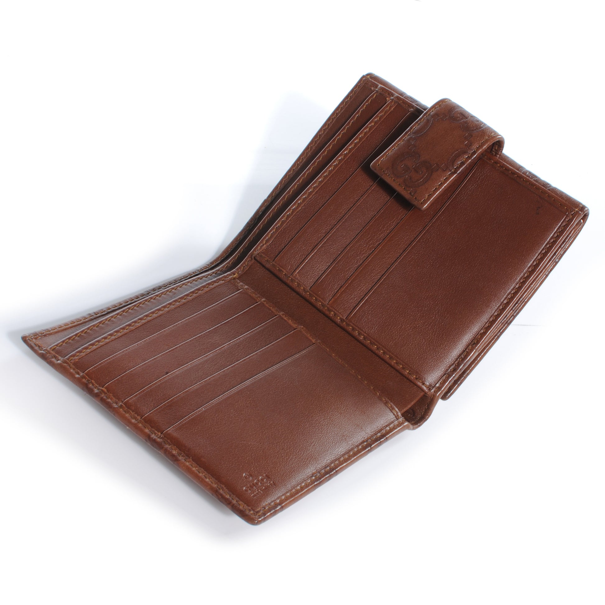 Gucci Guccissima New Britt Compact Wallet Brown 3 of 8