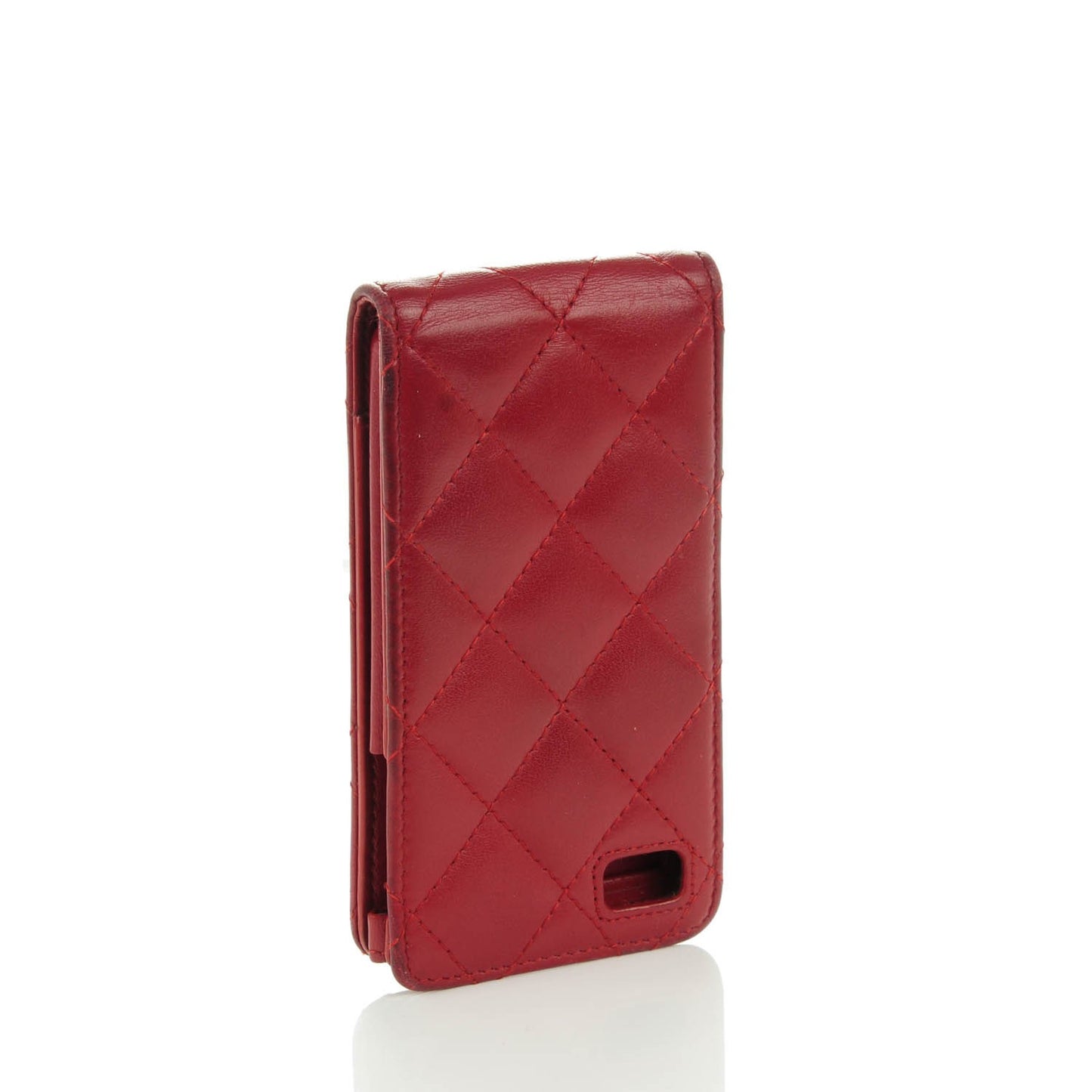 Lambskin Quilted iPhone 4 Case Red