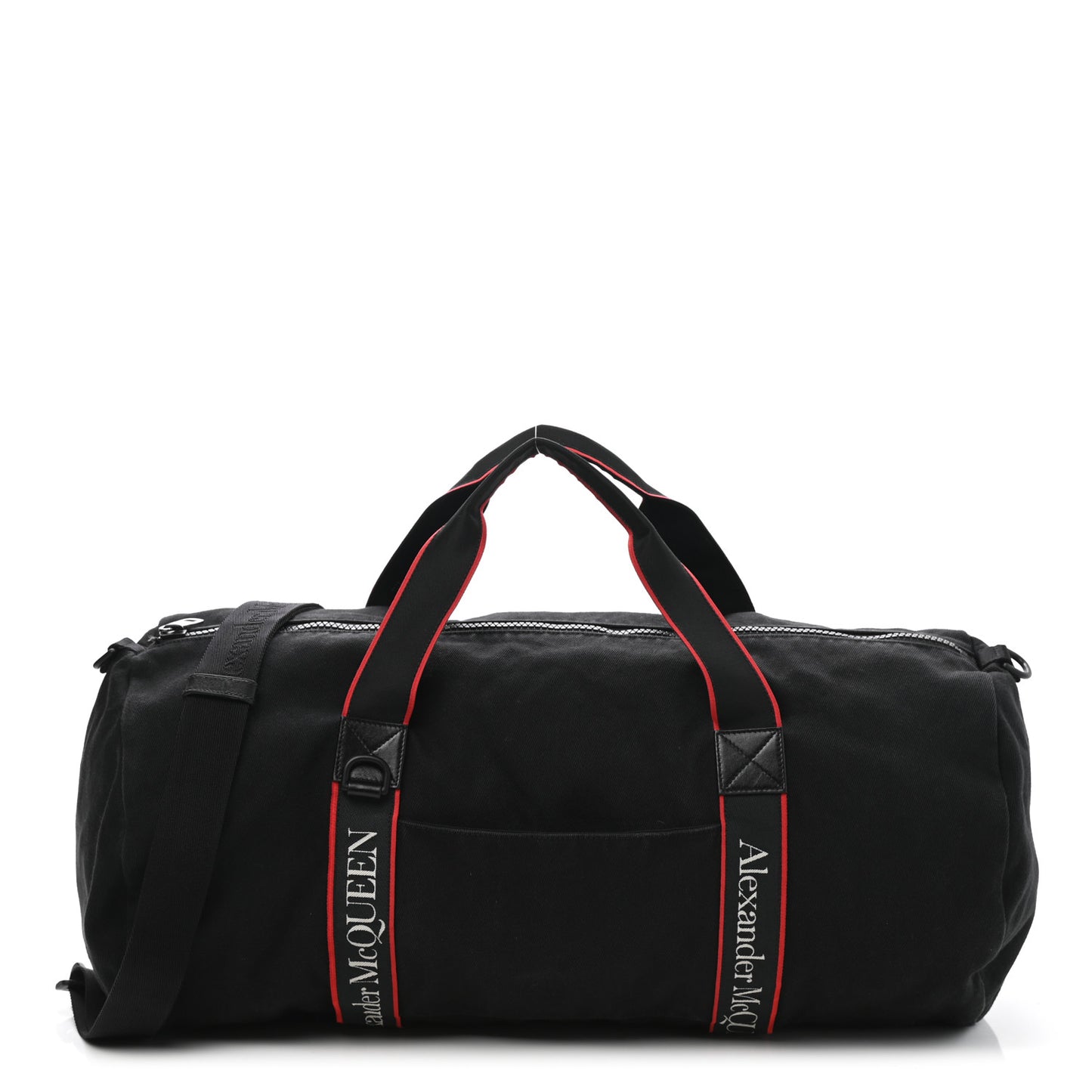 Canvas Selvedge Duffle Black Red