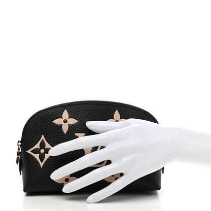 Louis Vuitton Empreinte Monogram Giant Cosmetic Pouch Black Beige 2 of 6