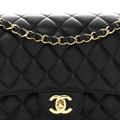 Chanel Caviar Quilted Medium Double Flap Black 8 of 12