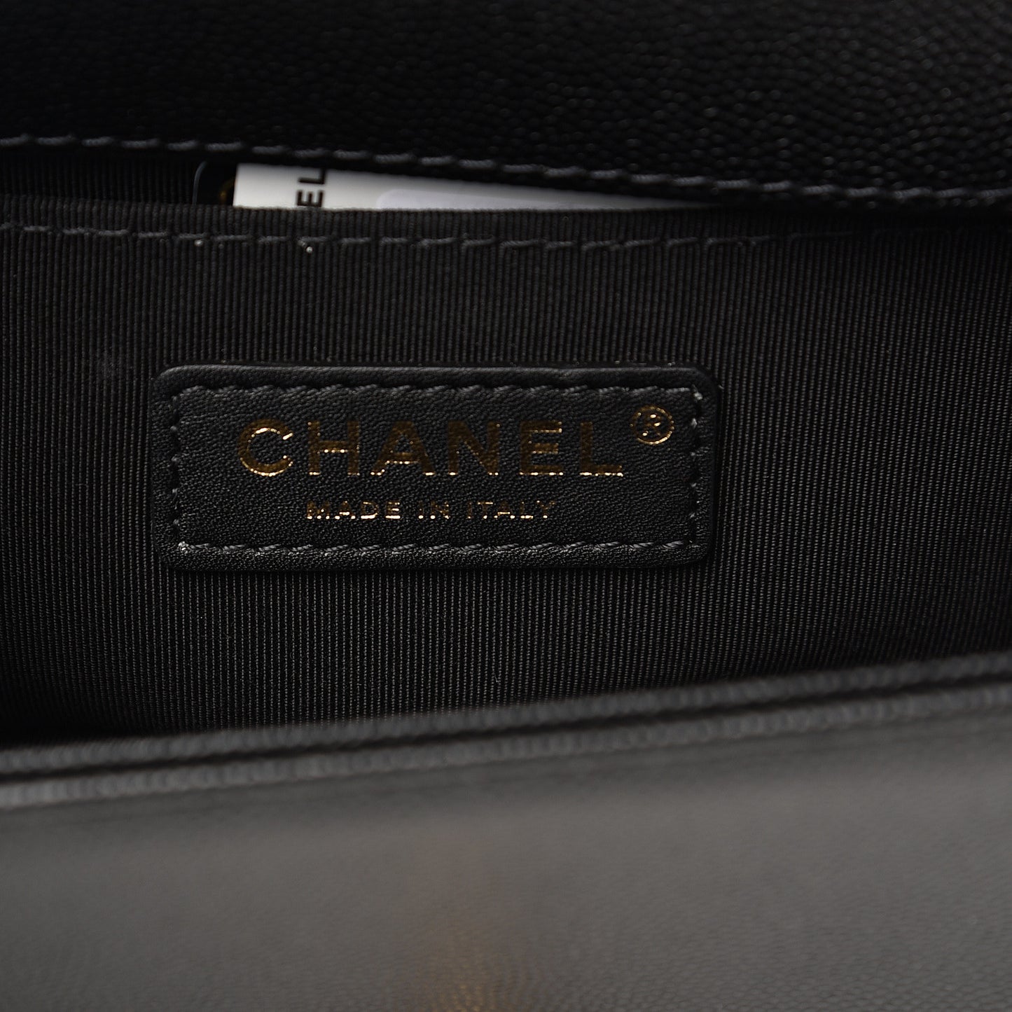 Caviar Quilted Small Boy Flap Black
