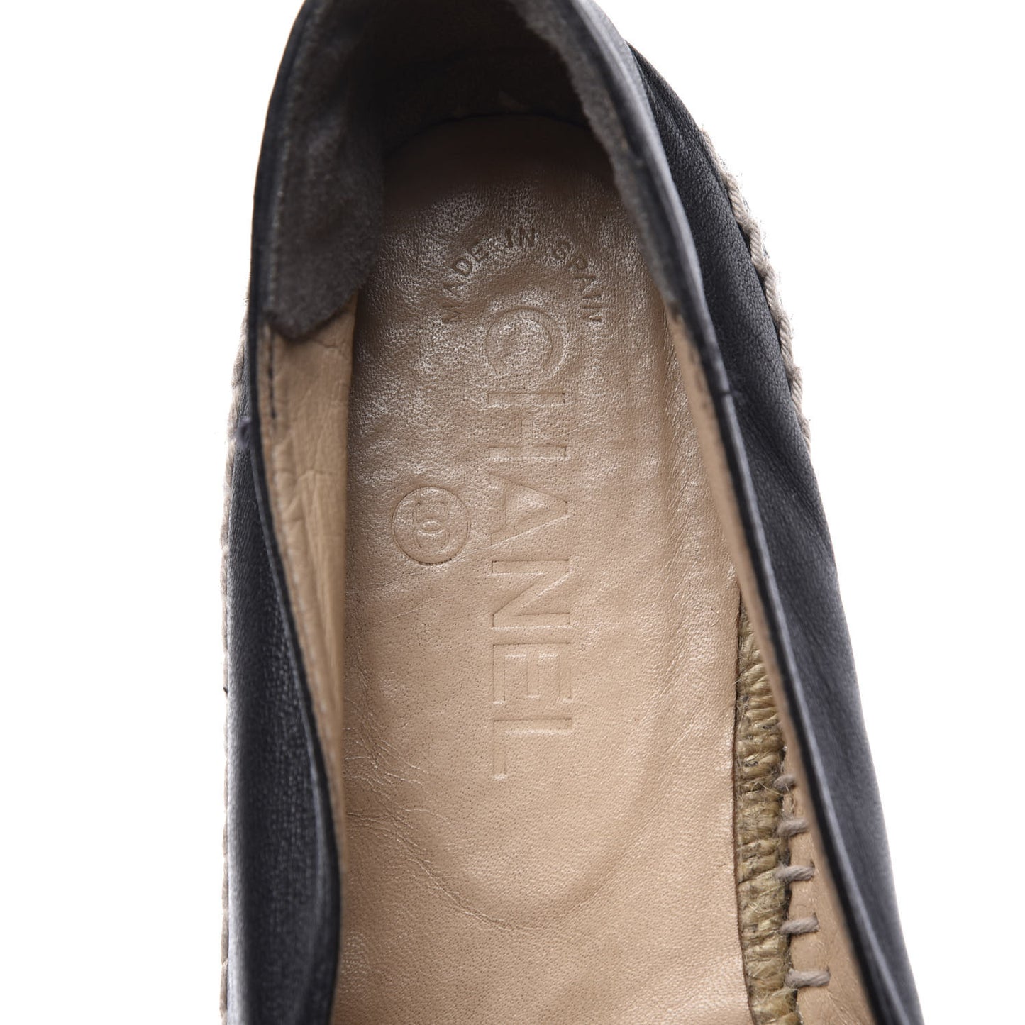 Lambskin CC Espadrilles 42 Black
