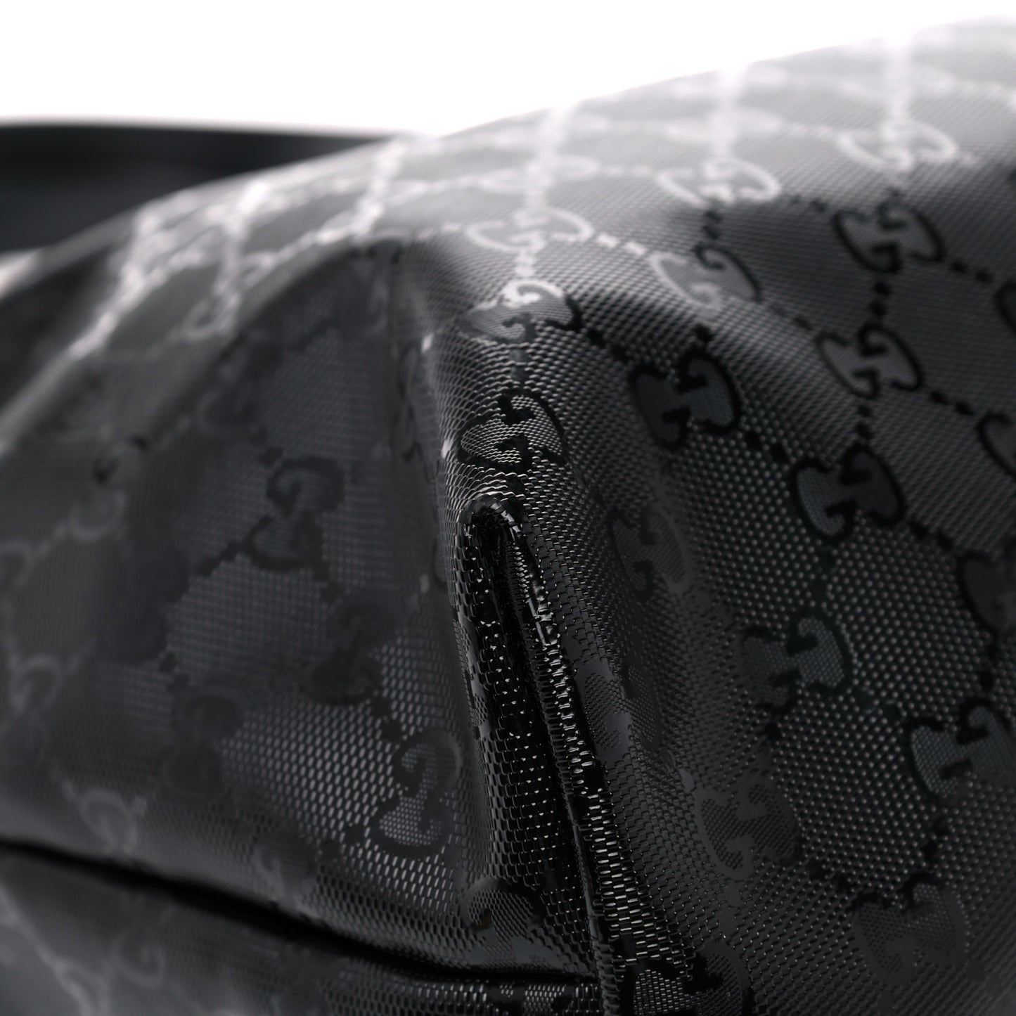Imprime Monogram Medium Zippered Shopping Tote Black