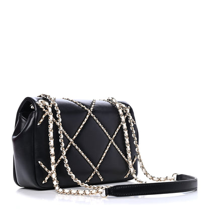 Chanel Lambskin Small Entwined Chain Flap Black 2 of 4