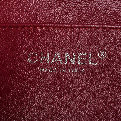 Chanel Patent Quilted Clutch With Chain Flap Red 6 of 14