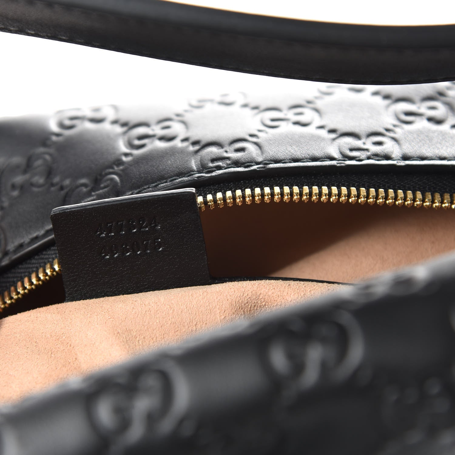 Gucci Guccissima Signature Large Linea A Hobo Black 9 of 10