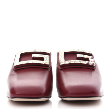 Gucci Malaga Kid Crystal Square G Madelyn Mules 38.5 Romantic Cerise 3 of 12