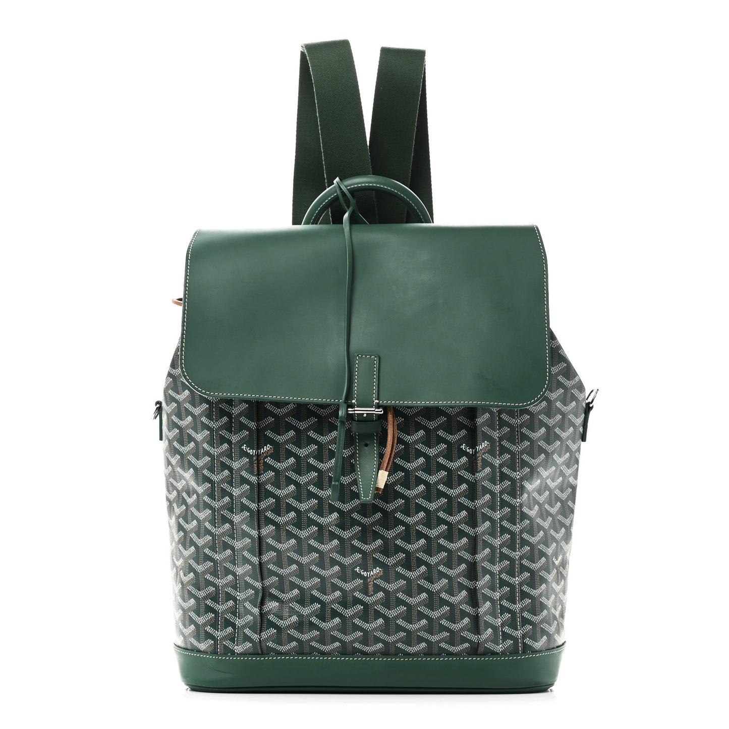 Goyardine Calfskin Alpin MM Backpack Green