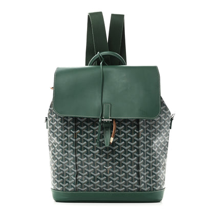 Goyard Goyardine Calfskin Alpin MM Backpack Green 1 of 9