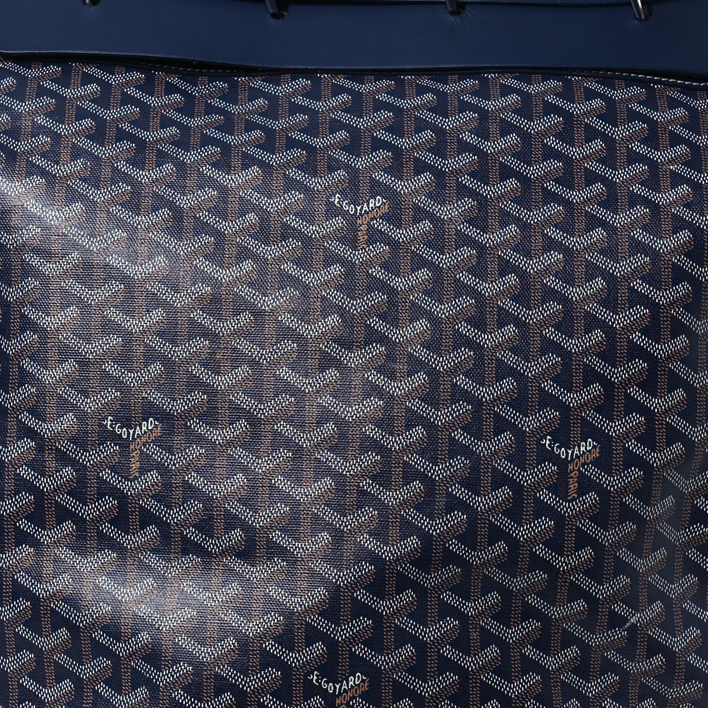 Goyardine Steamer PM Navy Blue