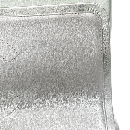 Chanel Metallic Lambskin Quilted Jumbo Double Flap Green 16 of 16