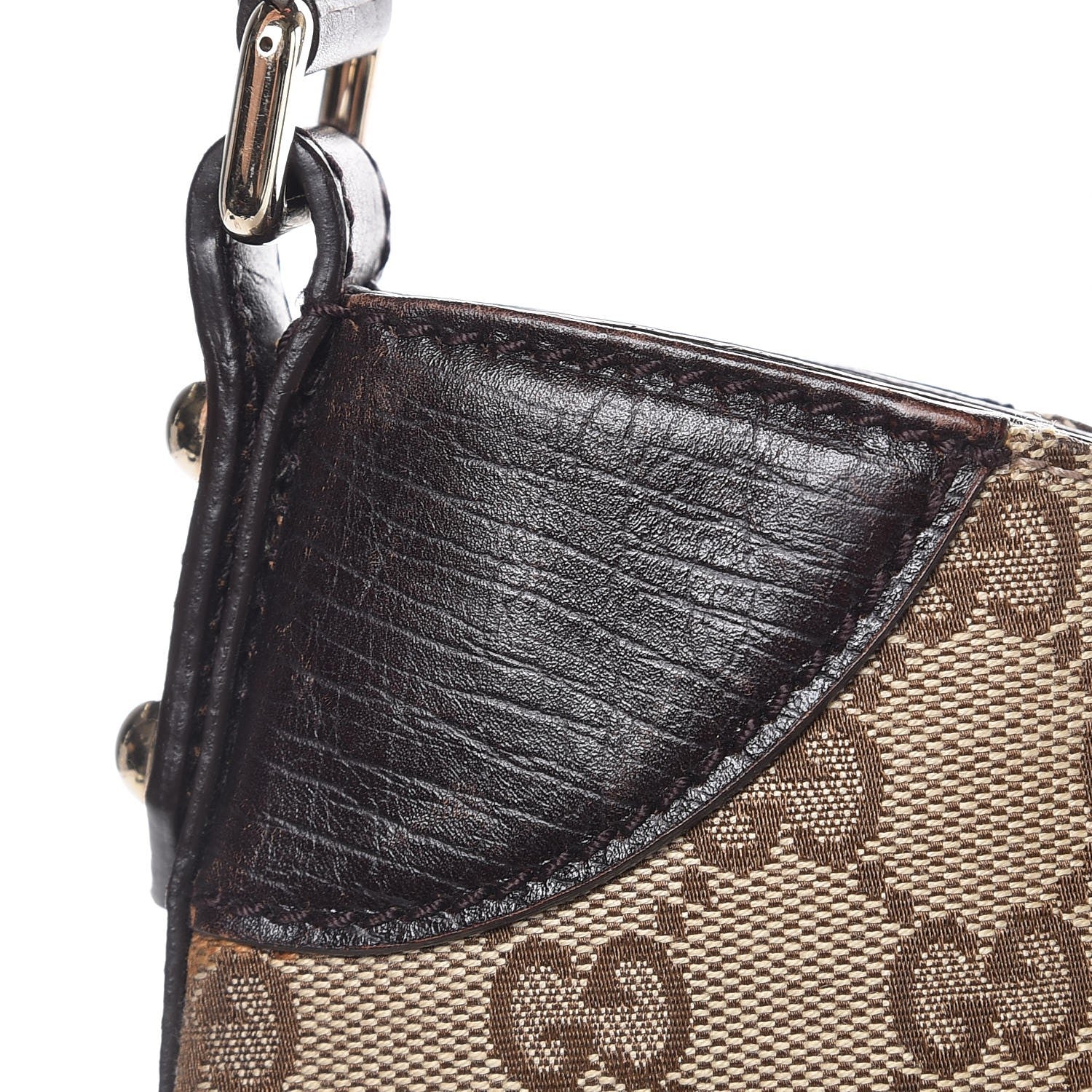 Gucci Monogram Hasler Hobo Dark Brown 8 of 14