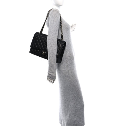 Chanel Caviar Quilted Maxi Double Flap Black 3 of 11