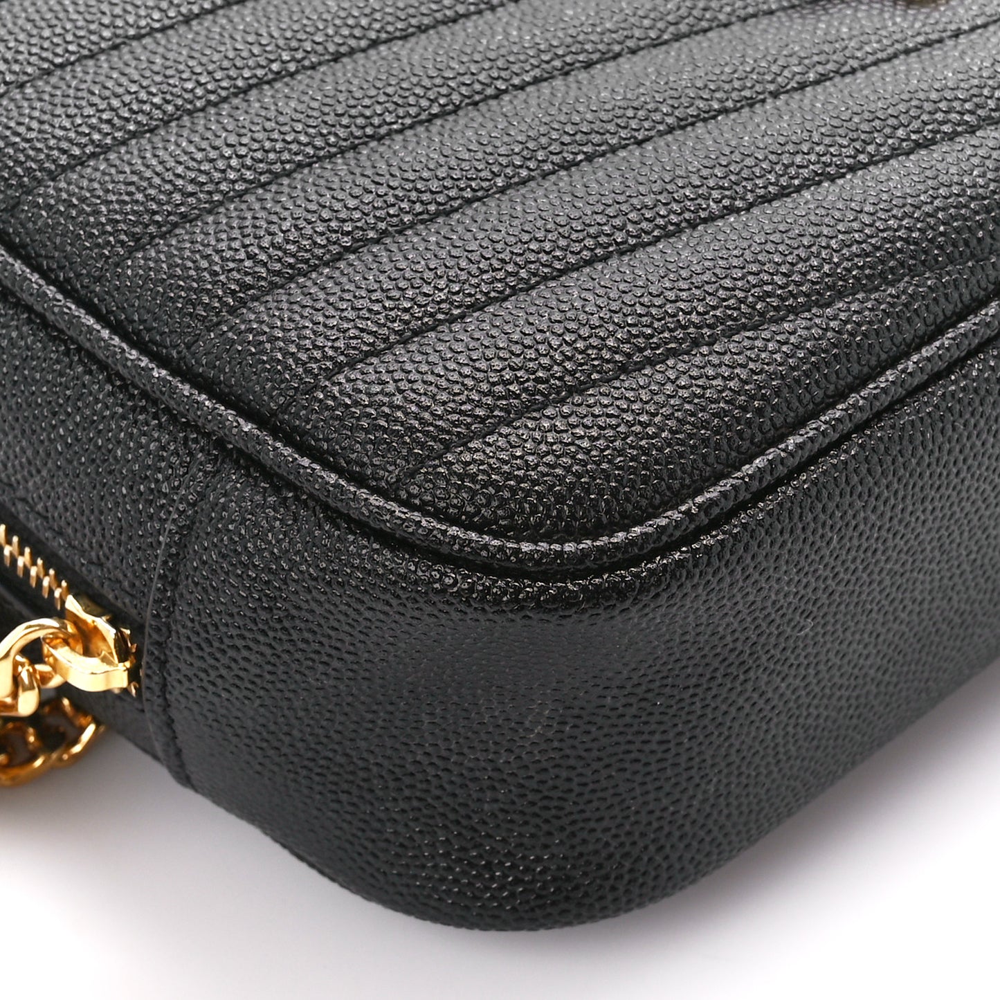 Grain De Poudre Matelasse Monogram Mini Lou Camera Bag Black